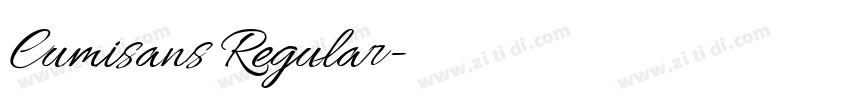 Cumisans Regular字体转换 Cumisans Regular字体转换